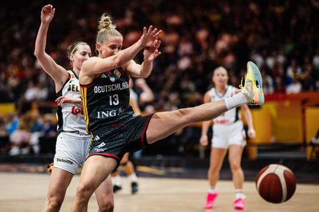 FIBA Women™s Basketball World Cup 2026: Belgien vs. Deutschland, 10.09.2026 Leonie Fiebich (Deutschland, 13); Basketball, FIBA Women™s Basketball World Cup 2026, Final Phase, Viertelfinale: Belgien vs. Deutschland am 10.09.2026 in der Uber Arena, Berlin Copyright: xBEAUTIFULxSPORTS Tonhäuserx