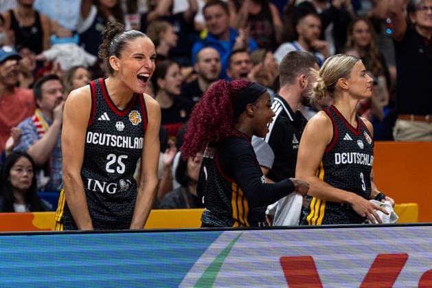 Clara Bielefeld (Deutschland, 25) jubelt Jubel, GER, Belgien vs. Deutschland, Basketball, FIBA Women s World Cup 2026, Viertelfinale, 10.09.2026 GER, Belgien vs. Deutschland, Basketball, FIBA Women s World Cup 2026, Viertelfinale, 10.09.2026 Berlin Copyright: xEibner-Pressefoto MaxxVincenx EP_MVN