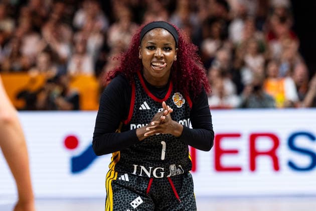 Alexis Peterson (Deutschland, 01) jubelt Jubel, GER, Belgien vs. Deutschland, Basketball, FIBA Women s World Cup 2026, Viertelfinale, 10.09.2026 GER, Belgien vs. Deutschland, Basketball, FIBA Women s World Cup 2026, Viertelfinale, 10.09.2026 Berlin Copyright: xEibner-Pressefoto MaxxVincenx EP_MVN