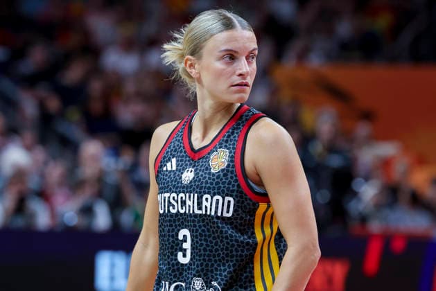 Alexandra Wilke (Germany) looks dejected during the FIBA Women s Basketball World Cup Germany 2026 Quarter-Final match between Belgium and Germany at Berlin Arena on September 10, 2026 in Berlin, Germany. (Photo by Marco Steinbrenner DeFodi Images) -