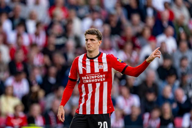 EINDHOVEN - PSV Eindhoven midfielder Guus Til during the UEFA Champions League match between PSV and Shakhtar Donetsk in Philips Stadion on 10 September 2026 in Eindhoven, Nederland. (Photo by DeFodi Images) -