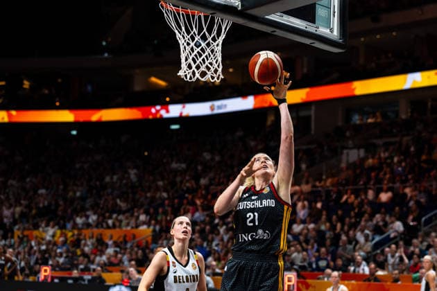 Marie Guelich (Deutschland, 21) beim Korbleger, GER, Belgien vs. Deutschland, Basketball, FIBA Women s World Cup 2026, Viertelfinale, 10.09.2026 GER, Belgien vs. Deutschland, Basketball, FIBA Women s World Cup 2026, Viertelfinale, 10.09.2026 Berlin Copyright: xEibner-Pressefoto MaxxVincenx EP_MVN