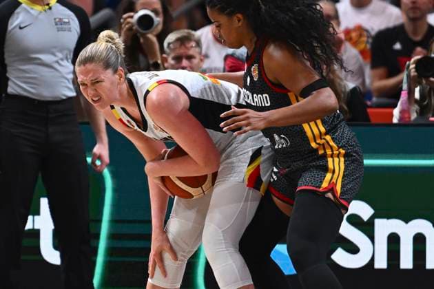 Belgium v Germany - FIBA Women s Basketball World Cup 2026 Quarter-Final BERLIN, GERMANY - SEPTEMBER 10 : Meesseman Emma power forward of Belgium during the FIBA Women s Basketball World Cup quarter final match between Belgium and Germany in Berlin on September 10, 2026 in Berlin, Germany, 10 09 2026 Berlin Germany  Copyright: xVincentxKalutx