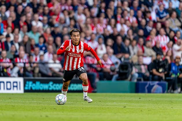 EINDHOVEN - PSV Eindhoven midfielder Kodai Sano during the UEFA Champions League match between PSV and Shakhtar Donetsk at Philips Stadion on 10 September 2026 in Eindhoven, Nederland. (Photo by DeFodi Images) -