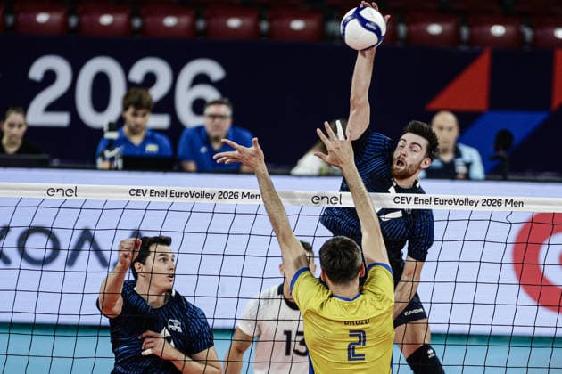 IPA88364477 - Israel s Ilay Haver in action during the CEV Enel Eurovolley 2026 pool phase match between Israel and Ukraine at Arena 8888 in Sofia, Bulgaria, on September 10, 2026  Copyright: xIvanxSxIvanov IPAxSportx xx IPA88364477