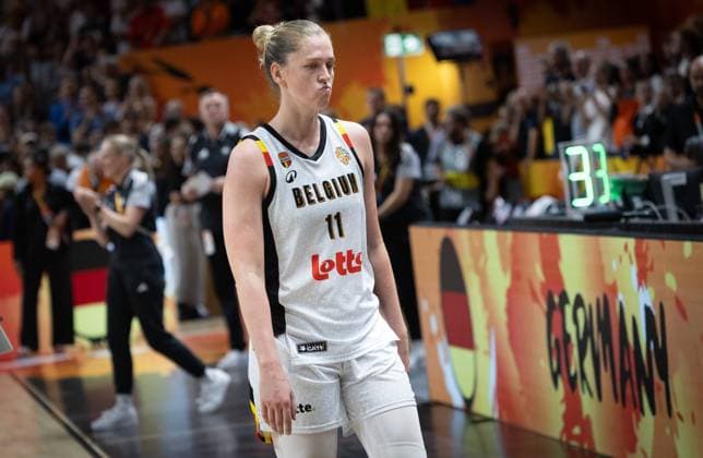 Belgium s Emma Meesseman looks dejected after losing a basketball game between Germany and Belgium national team, Nationalteam Belgian Cats, a quarter final game at the FIBA Women s Basketball World Cup, on Thursday 10 September 2026, in Berlin, Germany. The FIBA Women s Basketball World Cup takes place in Berlin from 4 to 13 September 2026. VIRGINIExLEFOUR  x185879247x