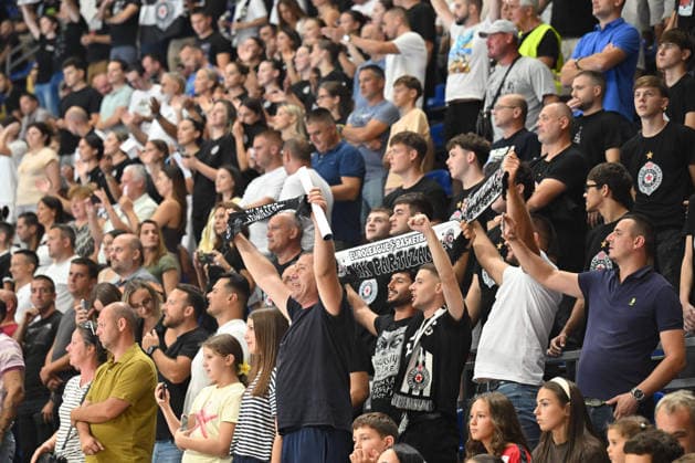 PARTIZAN vs FUCHSE BERLIN SUPPORTERS handball Partizan vs Fuschse Berlin EHF Champions league at Aleksandar Nikolic Pionir arena, Belgrade 10.09.2026 Foto: HANDBALL, PARTIZAN, FUCHSE BERLIN, EHF CHAMPIONS LEAGUE Belgrade Aleksandar Nikolic Pionir arena Serbia Copyright: xMarkoxMetlas xMNxPressx