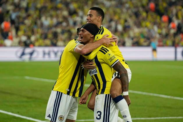 September 10, 2026, Kadikoy, Istanbul, Turkey: Archie Brown (C) and Mason Greenwood (C-up) of AS Fenerbahce celebrates after scoring his team s first goal during the UEFA Champions League - League Phase, Matchday 1 - football match between Fenerbahce and AS Roma at Sukru Saracoglu Stadium in Istanbul, Turkey, on September 10, 2026. UEFA Champions League - Fenerbahce V AS Roma  - ZUMAu194 20260910_zip_u194_033 Copyright: xTolgaxUluturkx