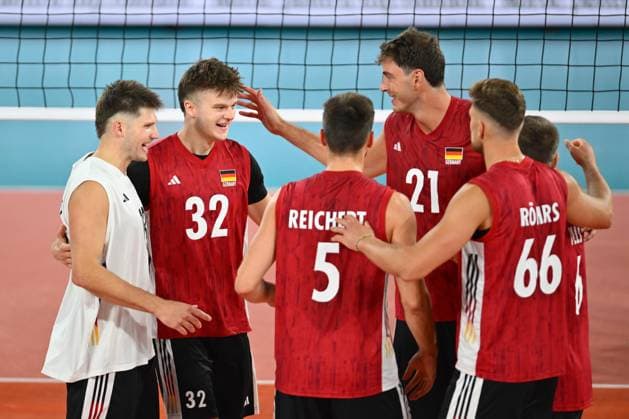 CEV EuroVolley 2026, Turkiye vs Germany , 10 September 2026 Theo Mohwinkel of Germany plays during the anthem during the CEV EuroVolley 2026 game between Turkiye and Germany, in Cluj Napoca, Romania, 10 September 2026. Copyright: xAlexxNicodimx