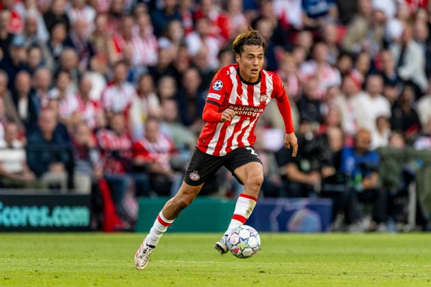 EINDHOVEN - PSV Eindhoven midfielder Kodai Sano during the UEFA Champions League match between PSV and Shakhtar Donetsk in Philips Stadion on 10 september 2026 in Eindhoven, Nederland. (Photo by DeFodi Images) -