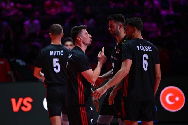 Turkiye v Germany - CEV EuroVolley 2026 Men CLUJ-NAPOCA, ROMANIA - SEPTEMBER 10: Murat Yenipazar of Turkiye is seen the CEV EuroVolley 2026 match between Turkiye and Germany at the BTarena in Cluj-Napoca, Romania, on September 10, 2026. Alex Nicodim Anadolu Cluj-napoca Romania. Editorial use only. Please get in touch for any other usage.  Copyright: x2026xAnadoluxAlexxNicodimx