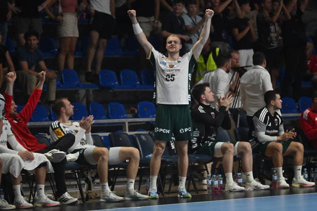 PARTIZAN vs FUCHSE BERLIN Matthes Langhoff Mates Langhof handball Partizan vs Fuschse Berlin EHF Champions league at Aleksandar Nikolic Pionir arena, Belgrade 10.09.2026 Foto: HANDBALL, PARTIZAN, FUCHSE BERLIN, EHF CHAMPIONS LEAGUE Belgrade Aleksandar Nikolic Pionir arena Serbia Copyright: xMarkoxMetlas xMNxPressx