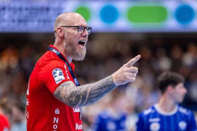 Ales Pajovic (SG Flensburg-Handewitt, Trainer) jubelt GER, TBV Lemgo Lippe vs. SG Flensburg-Handewitt, Handball, 1. Bundesliga, 4. Spieltag, Spielzeit 2026 2027, 10.09.2026 GER, TBV Lemgo Lippe vs. SG Flensburg-Handewitt, Handball, 1. Bundesliga, 4. Spieltag, Spielzeit 2026 2027, 10.09.2026 Lemgo Copyright: xEibner-Pressefoto JanxRollingerx EP_JSK