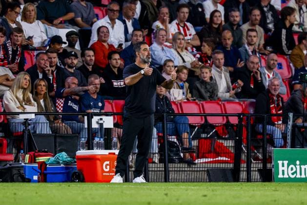 EINDHOVEN - Shakhtar Donetsk head coach Arda Turan during the UEFA Champions League match between PSV Eindhoven and Shakhtar Donetsk at the Philips Stadium on September 10, 2026 in Eindhoven, the Netherlands. MARCEL TER BALS ANP UEFA Champions League 2026 27 xVIxANPxSportx xMarcelxterxBalsxIVx 567927509 originalFilename: 567927509.jpg
