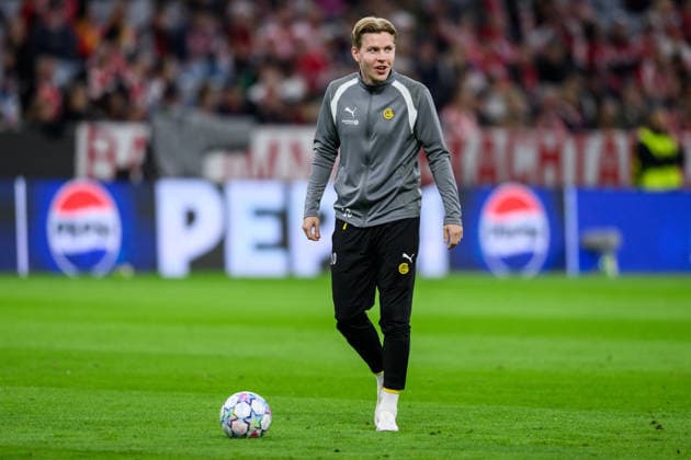 260910 duJens Petter Hauge of Bodo Glimt ahead ofring the UEFA Champions League football match between Bayern München and Bodo Glimt on September 10, 2026 in Munich. Photo: Marius Simensen BILDBYRAN COP 238 MM0073 bbeng football fotball fotboll soccer uefa champions league mesterligaen bodo glimt bayern münchen Copyright: MARIUSxSIMENSEN BB260910BB505