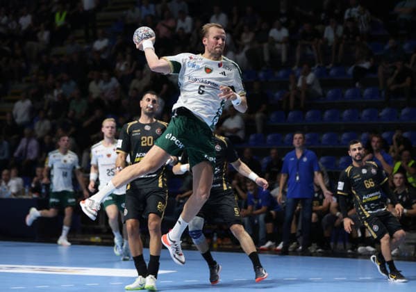 10.09.2026 Belgrad(Serbien) RK Partizan - Füchse Berlin, EHF Champions league Männer handball Darj Max Füchse Berlin : Slobodan Sandic