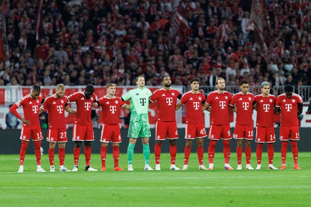 Team (FC Bayern München) beim Spiel zwischen FC Bayern München v FK Bodo Glimt, Fussball, Herren, UEFA Champions League, 2026 2027, 1.Spieltag am 10.09.2026 in München, Allianz Arena. Bayern Deutschland