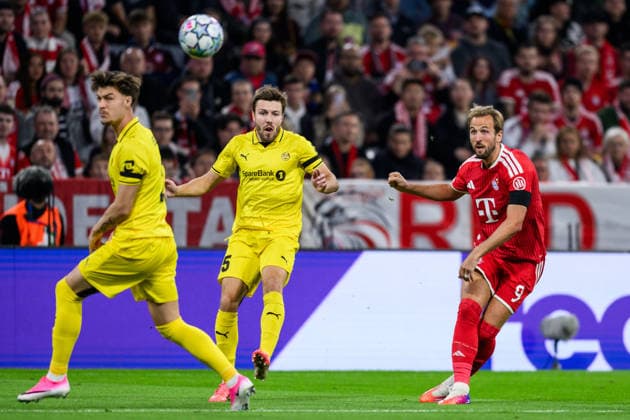 260910 Harry Kane of Bayern München during the UEFA Champions League football match between Bayern München and Bodo Glimt on September 10, 2026 in Munich. Photo: Marius Simensen BILDBYRAN COP 238 MM0073 bbeng football fotball fotboll soccer uefa champions league mesterligaen bodo glimt bayern münchen Copyright: MARIUSxSIMENSEN BB260910BB538