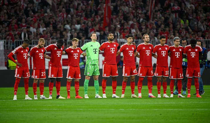 10.09.2026, xemx, Fussball UEFA Champions League, FC Bayern Muenchen - FK Bodö Glimt v.l. Scheigeminute Muenchen