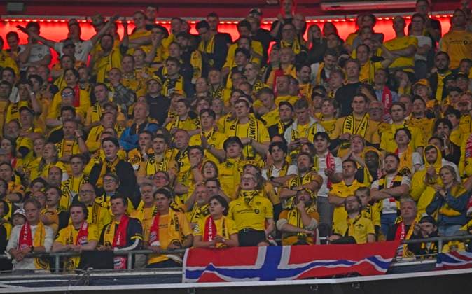 10.09.2026, Fussball UEFA Championsleague 2026 2027: 1.Spieltag, FC Bayern München - FK Bodo Glimt, in der Allianz-Arena München, Die norwegischen Fans