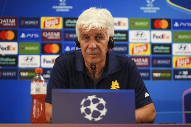 Fenerbahce v AS Roma - UEFA Champions League ISTANBUL, TURKIYE - SEPTEMBER 10: AS Roma head coach Gian Piero Gasperini speaks to press after the UEFA Champions League match between Fenerbahce and Roma at Chobani Stadium in Istanbul, Turkiye, on September 10, 2026. Bunyamin Celik Anadolu Istanbul Turkey. Editorial use only. Please get in touch for any other usage.  Copyright: x2026xAnadoluxBunyaminxCelikx