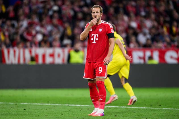 260910 Harry Kane of Bayern München during the UEFA Champions League football match between Bayern München and Bodo Glimt on September 10, 2026 in Munich. Photo: Marius Simensen BILDBYRAN COP 238 MM0073 bbeng football fotball fotboll soccer uefa champions league mesterligaen bodo glimt bayern münchen Copyright: MARIUSxSIMENSEN BB260910BB647