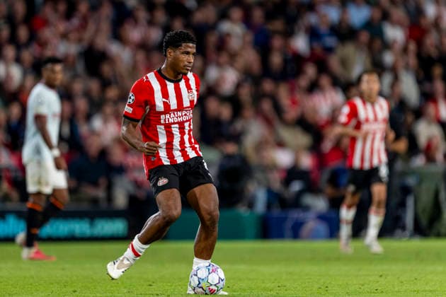 EINDHOVEN - PSV Eindhoven defender Ryan Flamingo during the UEFA Champions League match between PSV and Shakhtar Donetsk at Philips Stadion on 10 september 2026 in Eindhoven, Nederland. (Photo by DeFodi Images) -