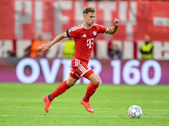 Joshua Kimmich (FC Bayern Muenchen) controls the Ball during the UEFA Champions League 2026 2027 match between Bayern Muenchen and Bodo Glimt at Fussball Arena Muenchen on September 10, 2026 in Munich, Germany. (Photo by Harry Langer DeFodi Images) -
