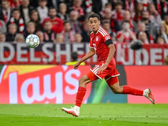 Jamal Musiala (FC Bayern Muenchen) controls the Ball during the UEFA Champions League 2026 2027 match between Bayern Muenchen and Bodo Glimt at Fussball Arena Muenchen on September 10, 2026 in Munich, Germany. (Photo by Harry Langer DeFodi Images) -