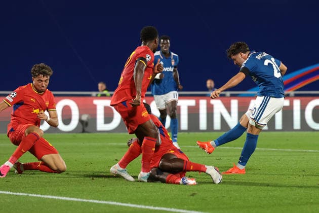 Como 1907 v RB Leipzig - UEFA Champions League - Season 2026-2027 Como, Italy, 10th September 2026. Martin Baturina of Como 1907 scores to give the hosts a 1-0 lead during the Como 1907 vs RB Leipzig UEFA Champions League, group phase match at Stadio Giuseppe Sinigaglia, Como. Picture credit should read: Jonathan Moscrop Como Stadio Giuseppe Sinigaglia Italy