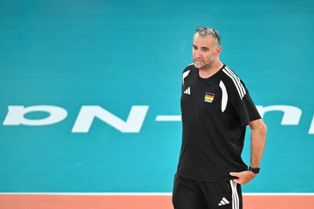 CEV EuroVolley 2026, Turkiye vs Germany , 10 September 2026 Massimo Botti of Germany reacts during the CEV EuroVolley 2026 game between Turkiye and Germany, in Cluj Napoca, Romania, 10 September 2026. Alex Nicodim Imago Images Copyright: xAlexxNicodimx