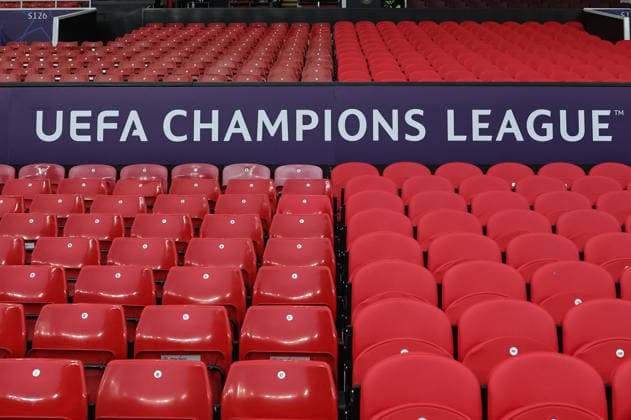 Manchester United, ManU U18 v Sabah U18: UEFA youth League UEFA Champions League branding is displayed at Old Trafford in Manchester, United Kingdom, on September 10, 2026, during the UEFA Champions League Matchday 1 of 8 match between Manchester United and Sabah FK. Manchester Greater Manchester United Kingdom  Copyright: xNewsxImagesx originalFilename:cosgrove-uefacham260910_npzsS.jpg