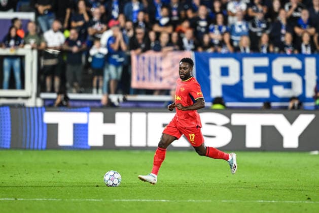 RB Leipzig™s Ridle Baku of RB Leipzig in action during the UEFA Champions League stage match Phase MD1 between Calcio Como and RB Leipzig at the Giuseppe Sinigaglia stadium in Como, north Italy -September 10, 2026 - Soccer.  Copyright: xTizianoxBallabio LaPressex