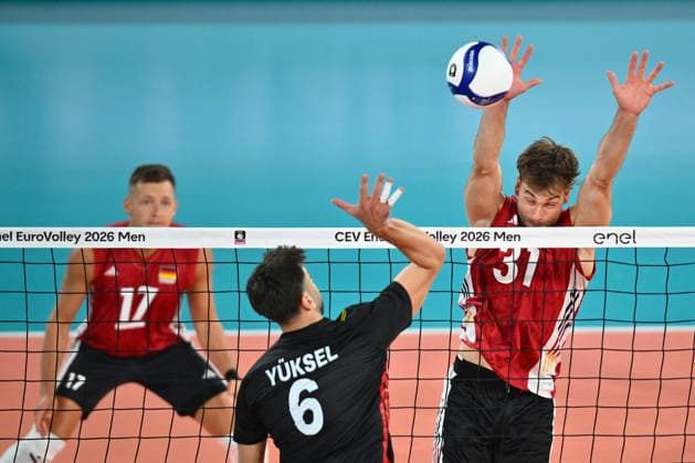 CEV EuroVolley 2026, Turkiye vs Germany , 10 September 2026 Yann Bohme of Germany plays during the CEV EuroVolley 2026 game between Turkiye and Germany, in Cluj Napoca, Romania, 10 September 2026. Alex Nicodim Imago Images Copyright: xAlexxNicodimx