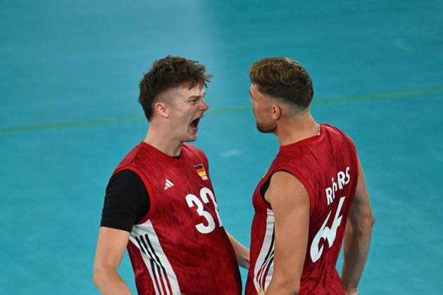 CEV EuroVolley 2026, Turkiye vs Germany , 10 September 2026 Simon Torwie and Erik Rohrs of Germany plays during the CEV EuroVolley 2026 game between Turkiye and Germany, in Cluj Napoca, Romania, 10 September 2026. Alex Nicodim Imago Images Copyright: xAlexxNicodimx