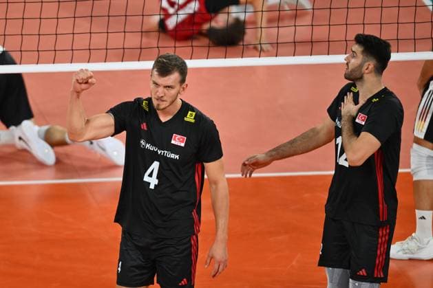 Turkiye v Germany - CEV EuroVolley 2026 Men CLUJ-NAPOCA, ROMANIA - SEPTEMBER 10: Turkiye s Ahmet Baltaci reacts during the CEV EuroVolley 2026 match between Turkiye and Germany at BT Arena in Cluj-Napoca, Romania, on September 10, 2026. Alex Nicodim Anadolu Cluj-napoca Germany. Editorial use only. Please get in touch for any other usage.  Copyright: x2026xAnadoluxAlexxNicodimx