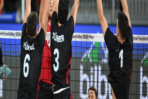 CEV EuroVolley 2026, Turkiye vs Germany , 10 September 2026 Eric Rohrs of Germany plays during the CEV EuroVolley 2026 game between Turkiye and Germany, in Cluj Napoca, Romania, 10 September 2026. Alex Nicodim Imago Images Copyright: xAlexxNicodimx