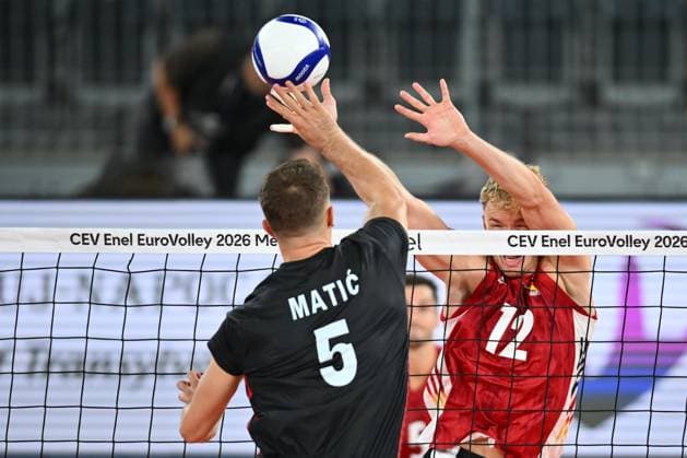 CEV EuroVolley 2026, Turkiye vs Germany , 10 September 2026 Anton Brehme of Germany plays during the CEV EuroVolley 2026 game between Turkiye and Germany, in Cluj Napoca, Romania, 10 September 2026. Alex Nicodim Imago Images Copyright: xAlexxNicodimx