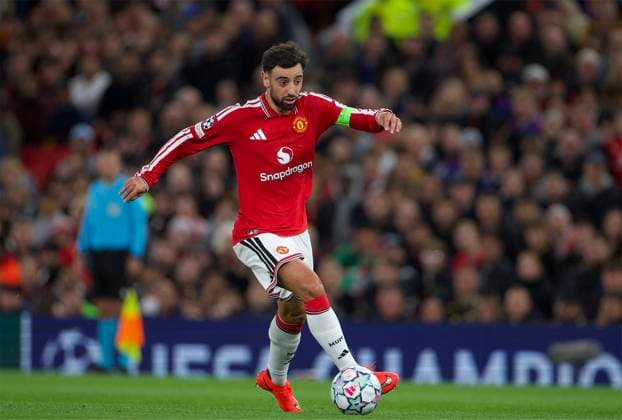 RECORD DATE NOT STATED Football - UEFA Champions League - Manchester United, ManU FC v Sabah FC MANCHESTER, ENGLAND - Thursday, September 10, 2026: Manchester United s captain Bruno Fernandes during the UEFA Champions League 2026 27 League Phase MD1 match between Manchester United FC and Sabah FC at Old Trafford. (Photo by David Rawcliffe Propaganda) MANCHESTER Old Trafford GREATER MANCHESTER ENGLAND  Copyright: xDavidxRawcliffex 2026-09-10-Man_Utd_v_Sabah-035