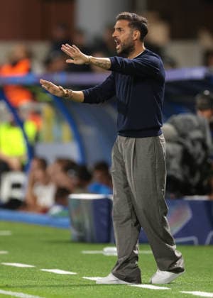 Como 1907 v RB Leipzig - UEFA Champions League - Season 2026-2027 Como, Italy, 10th September 2026. Cesc Fabregas Head coach of Como 1907 reacts during the Como 1907 vs RB Leipzig UEFA Champions League, group phase match at Stadio Giuseppe Sinigaglia, Como. Picture credit should read: Jonathan Moscrop Como Stadio Giuseppe Sinigaglia Italy