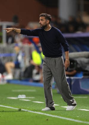 Como 1907 v RB Leipzig - UEFA Champions League - Season 2026-2027 Como, Italy, 10th September 2026. Cesc Fabregas Head coach of Como 1907 reacts during the Como 1907 vs RB Leipzig UEFA Champions League, group phase match at Stadio Giuseppe Sinigaglia, Como. Picture credit should read: Jonathan Moscrop Como Stadio Giuseppe Sinigaglia Italy