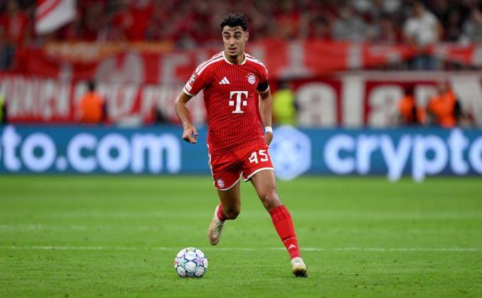 FUSSBALL CHAMPIONS LEAGUE SAISON 2026 2027 Vorrunde 1. Spieltag 10.09.2026 FC Bayern Muenchen - FK Bodoe Glimt Aleksandar Pavlovic (FC Bayern Muenchen)