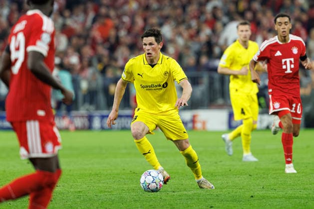 Sondre Brunstad Fet (19, FK Bodo Glimt) beim Spiel zwischen FC Bayern München v FK Bodo Glimt, Fussball, Herren, UEFA Champions League, 2026 2027, 1.Spieltag am 10.09.2026 in München, Allianz Arena. Bayern Deutschland