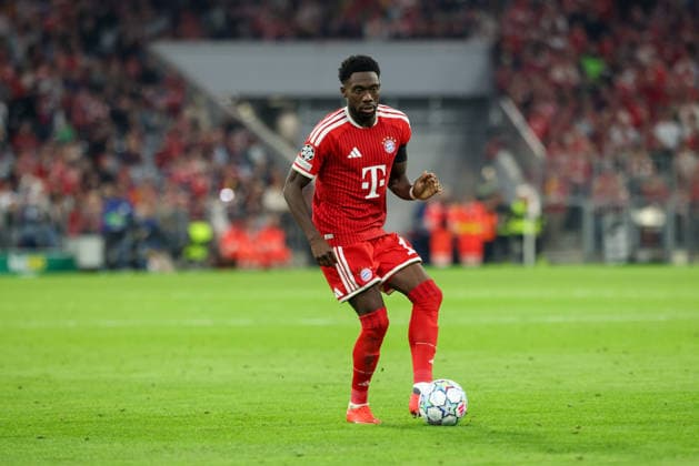 Alphonso Davies (FC Bayern Muenchen, 19) mit Ball, GER, FC Bayern Muenchen vs. FK Bodo Glimt, Fussball, UEFA Champions League, Liga-Phase, 1. Spieltag, Saison 2026 2027, 10.09.2026, GER, FC Bayern Muenchen vs. FK Bodo Glimt, Fussball, UEFA Champions League, Liga-Phase, 1. Spieltag, Saison 2026 2027, 10.09.2026 Muenchen Copyright: xEibner-Pressefoto JennixMaulx EP_JML
