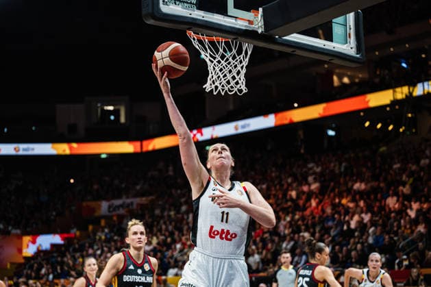 FIBA Women™s Basketball World Cup 2026: Belgien vs. Deutschland, 10.09.2026 Emma Meesseman (Belgien, 11); Basketball, FIBA Women™s Basketball World Cup 2026, Final Phase, Viertelfinale: Belgien vs. Deutschland am 10.09.2026 in der Uber Arena, Berlin Copyright: xBEAUTIFULxSPORTS Tonhäuserx