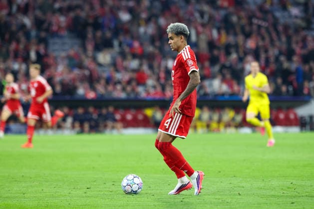 Luis Diaz (FC Bayern Muenchen, 14) mit Ball, GER, FC Bayern Muenchen vs. FK Bodo Glimt, Fussball, UEFA Champions League, Liga-Phase, 1. Spieltag, Saison 2026 2027, 10.09.2026, GER, FC Bayern Muenchen vs. FK Bodo Glimt, Fussball, UEFA Champions League, Liga-Phase, 1. Spieltag, Saison 2026 2027, 10.09.2026 Muenchen Copyright: xEibner-Pressefoto JennixMaulx EP_JML