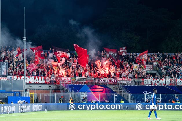 Fussball, Italien: UEFA Champions League, 1. Spieltag: Como 1907 vs. RB Leipzig, Donnerstag, 10.09.2026 (Stadio Giuseppe Sinigaglia, Como); RB Leipzig Fans Copyright: xValentinxDomgjonix