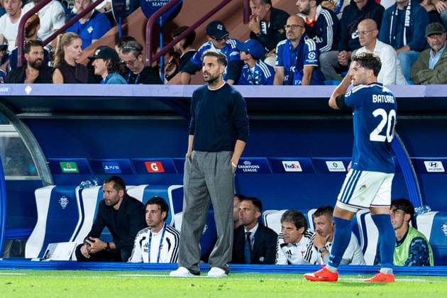 Fussball, Italien: UEFA Champions League, 1. Spieltag: Como 1907 vs. RB Leipzig, Donnerstag, 10.09.2026 (Stadio Giuseppe Sinigaglia, Como); Cesc FÃ bregas, Cesc Fabregas (Trainer, Como 1907) Copyright: xValentinxDomgjonix