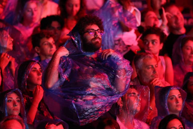 Match suspended due to rain. during the opening match of the CEV Enel Eurovolley 2026, between Italy and Sweden, Piazza del Plebiscito, Naples, September 10, 2026.  Copyright: xAlessandroxGarofalo LaPressex