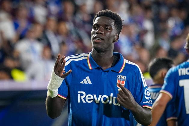 Italien: Fussball UEFA Champions League 2026 - 2027, 1. Spieltag - Como 1907 vs RB Leipzig - Giuseppe Sinigaglia (Como): Tor und Torjubel zum 3:0 durch Assane Diao (Como 1907, 11) Freude, Emotionen, Jubel, Geste, Gestik, Emotion Copyright: xJOERANxSTEINSIEKx